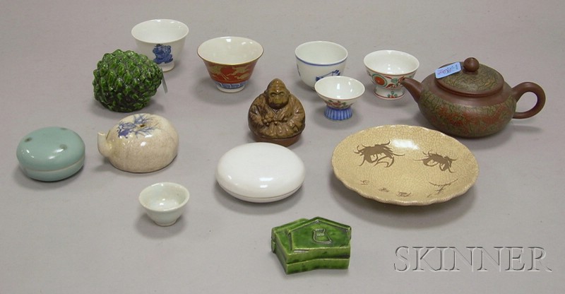 Appraisal: Group of Asian Ceramic Tea and Incense Items