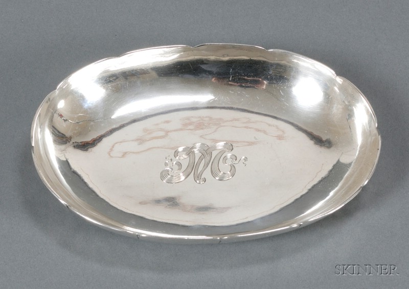 Appraisal: Porter Blanchard Oval Dish Sterling silver Massachusetts and California early