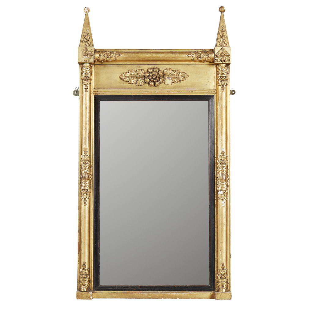 Appraisal: REGENCY GILTWOOD AND GESSO PIER MIRROR EARLY TH CENTURY the