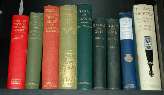 Appraisal: SHELF OF PERIOD PACIFIC TRAVEL BOOKS