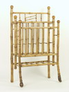 Appraisal: MAGAZINE RACK - Circa - stepped bamboo magazine rack two