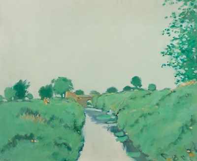 Appraisal: Frederick Hale McDuff American - Canal at Midday Oil on