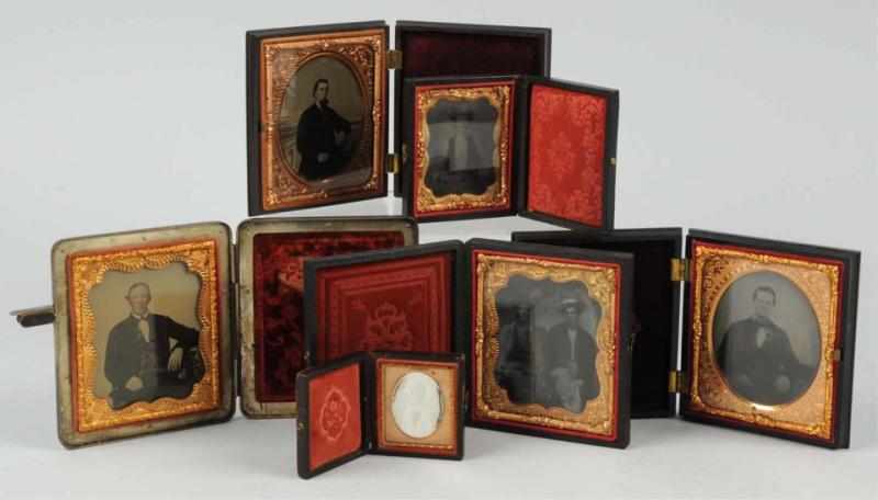 Appraisal: Lot of Tintypes Daguerreotypes Includes one gentleman in metal and