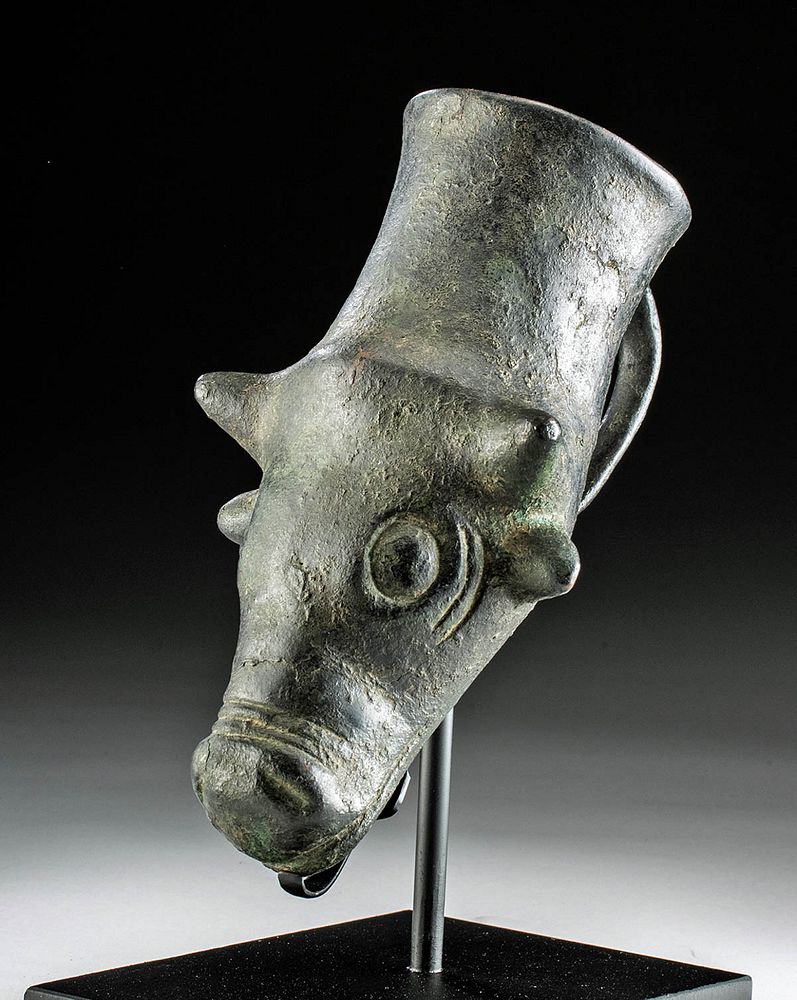 Appraisal: Greek Phrygian Copper Bull Rhyton East Greek Phrygian ca th