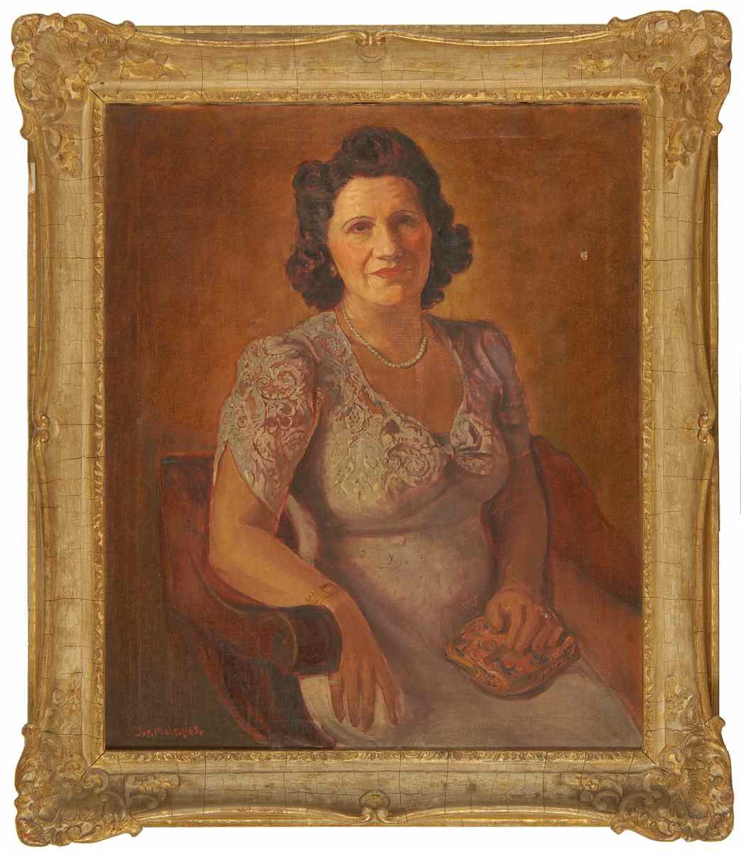 Appraisal: JOSEPH MARGULIESAmerican - Portrait of a lady Signed lower left