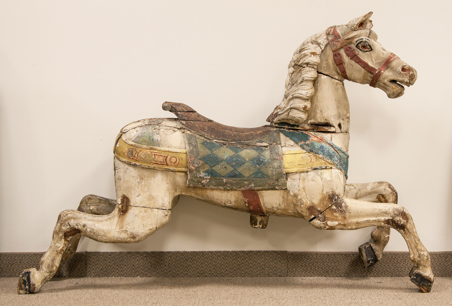 Appraisal: Carved Painted Carousel Horse Early th cent