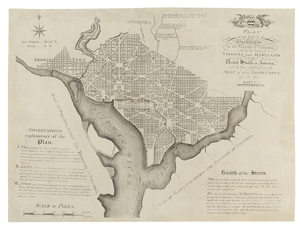 Appraisal: THE FIRST OFFICIAL PLAN OF WASHINGTON D C WASHINGTON D