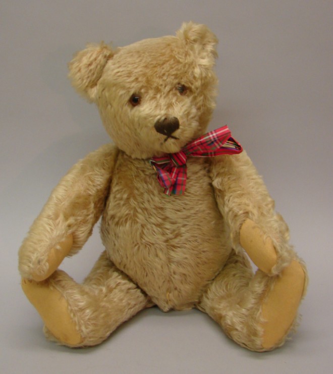 Appraisal: Tan long mohair fully jointed Teddy Bear with swivel neck