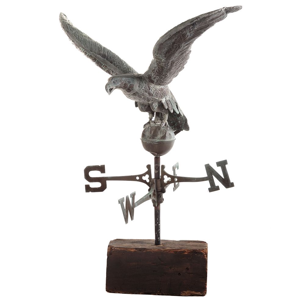 Appraisal: Copper Eagle Weather Vane Directional Late th early th century