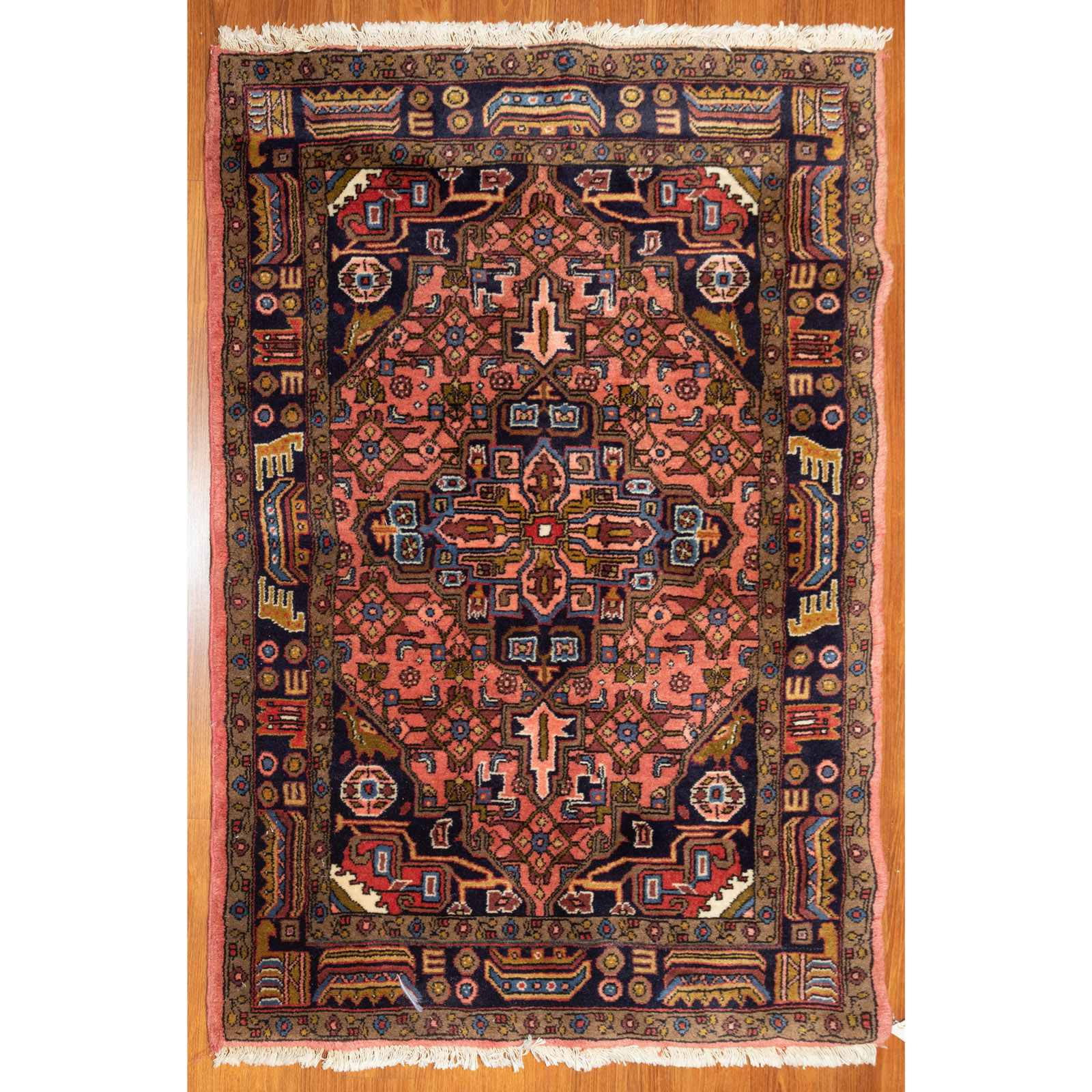 Appraisal: HAMADAN RUG PERSIA X Fourth quarter- th century hand-knotted wool