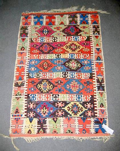 Appraisal: West Anatolian Kilim possibly Aydin th century Together with a