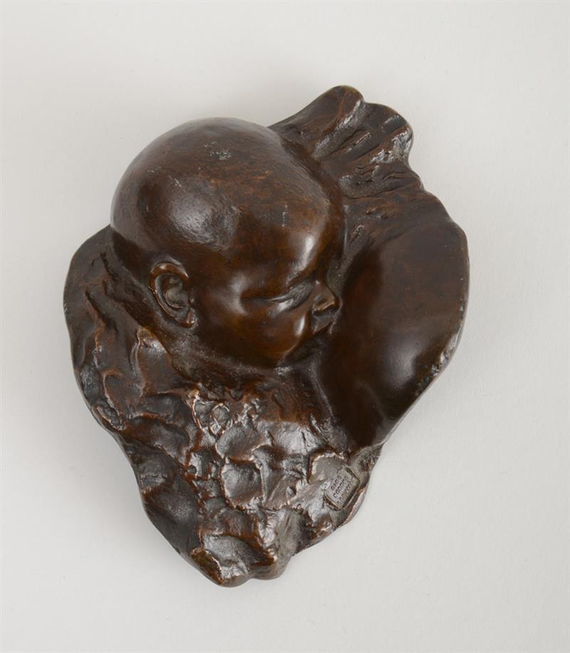 Appraisal: ATTRIBUTED TO HANS STOLTENBERG-LERCHE - BABY SUCKLING Bronze with the