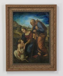 Appraisal: Italian school O c Holy Family h Italian School oil