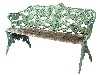 Appraisal: A VICTORIAN CAST-IRON FERN AND BLACKBERRY PATTERN GARDEN SEAT BY