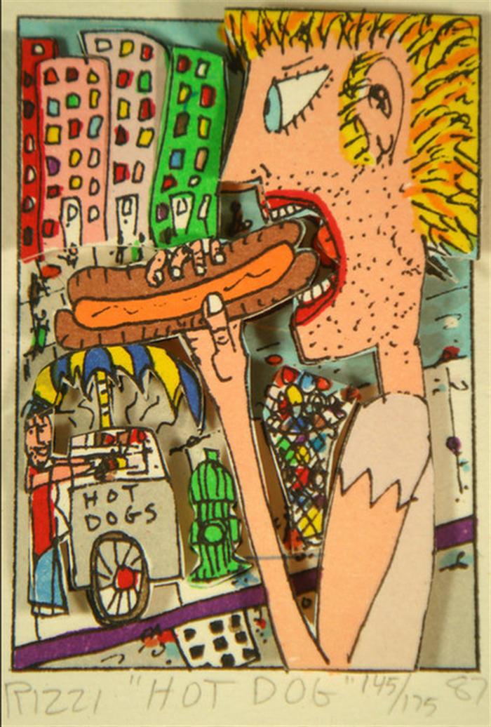 Appraisal: James Rizzi American NY b -D lithography in color titled