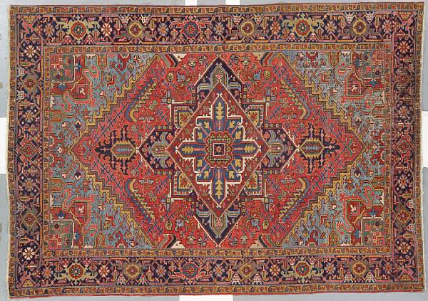 Appraisal: A Heriz carpet Northwest Persia circa size approximately ft in