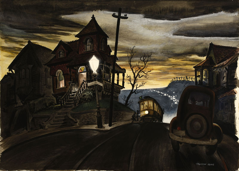 Appraisal: Preston Blair - Preston Blair - Carmel CA Night scene