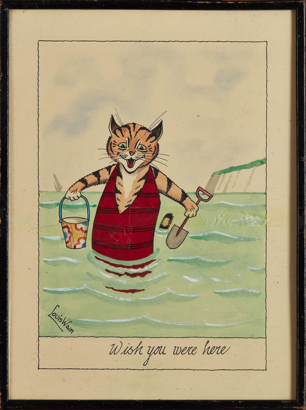 Appraisal: FOLLOWER OF LOUIS WILLIAM WAIN - 'WISH YOU WERE HERE'