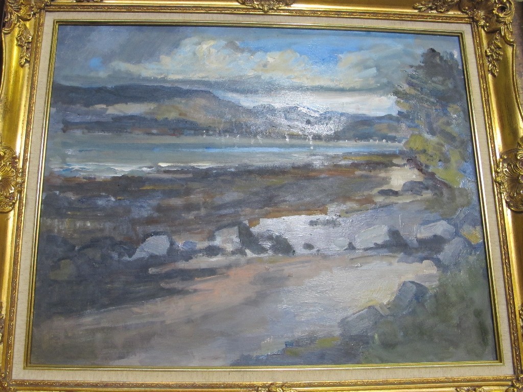 Appraisal: Oil on board Clyde Estuary scene