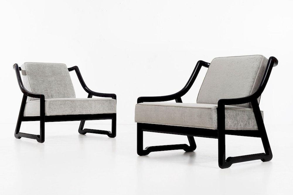 Appraisal: Paul Laszlo Attribution Hungarian - Pair of Lounge Chairs Paul