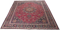 Appraisal: A Mashad Carpet A Mashad carpet approx '- x '-