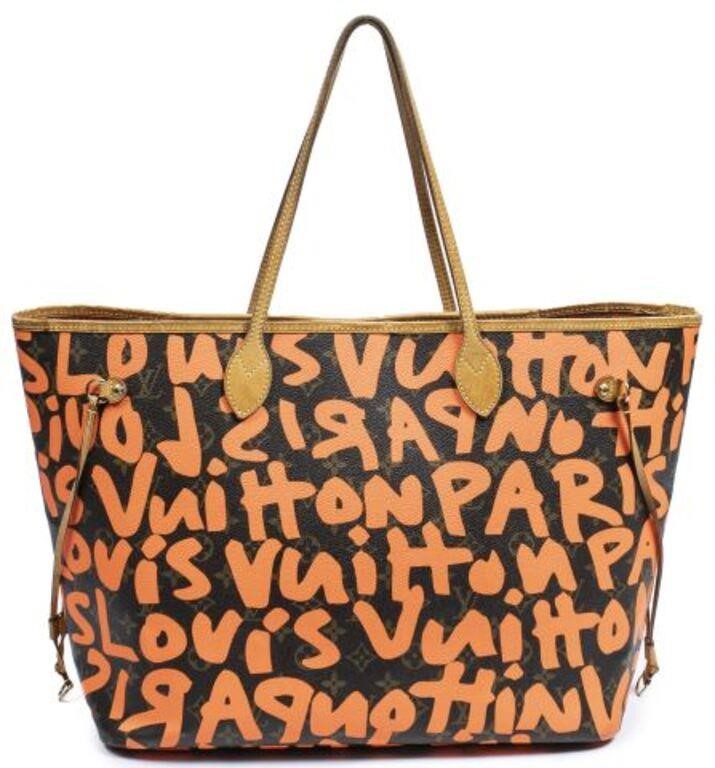 Appraisal: Louis Vuitton Limited Edition Stephen Sprouse Graffiti Neverfull GM tote