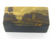 Appraisal: A Russian lacquer snuff box by Lukutin th century lined