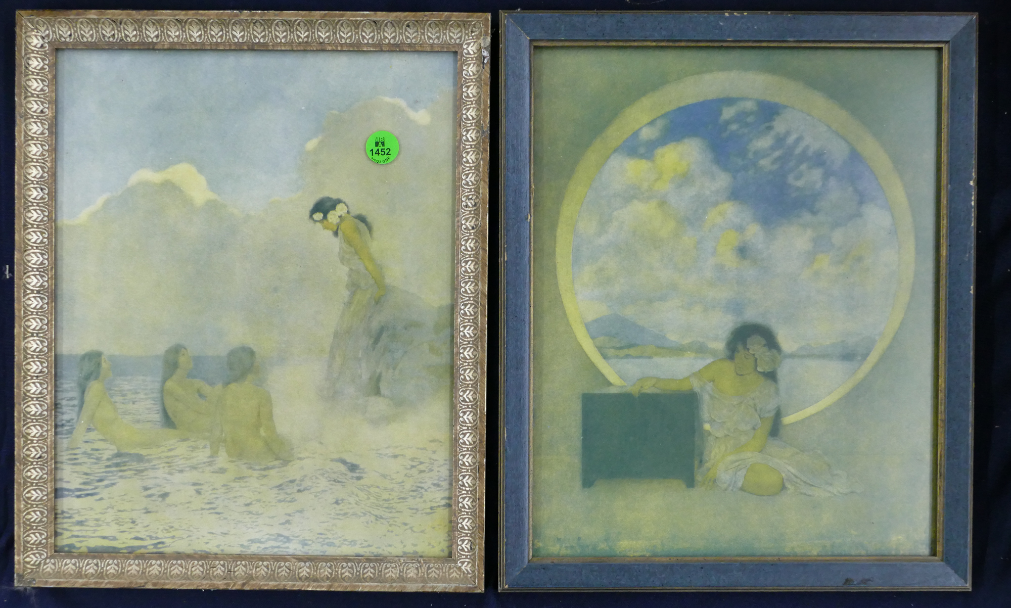 Appraisal: pc Maxfield Parrish Beauties Framed Prints ''x ''