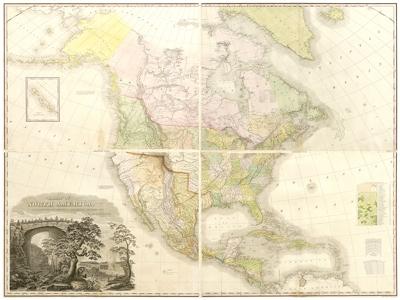 Appraisal: Tanner map North America Henry Schenck Tanner A Map of