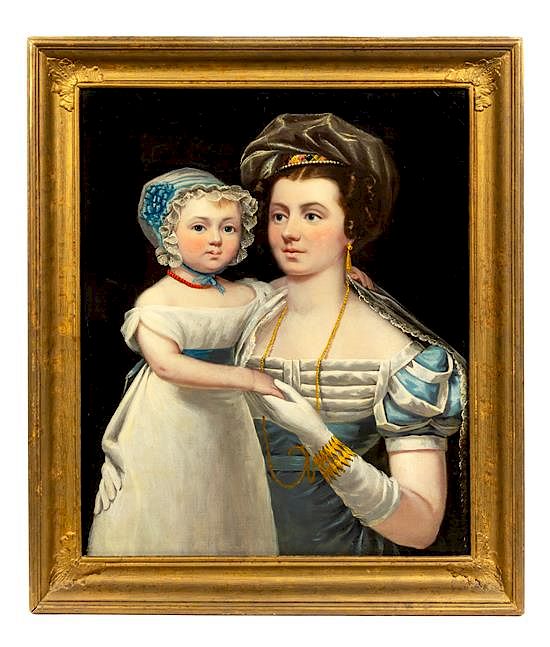 Appraisal: British School Early th Century Mother and Child British School