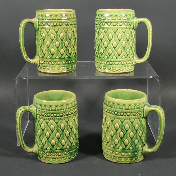 Appraisal: Hull Early Stoneware - Mugs Lot of four Early Stoneware