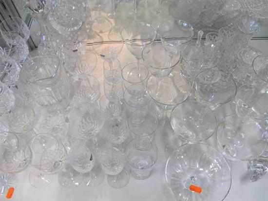 Appraisal: LARGE COLLECTION OF CRYSTAL INCLUDING DECANTER WINES OREFORS ETC