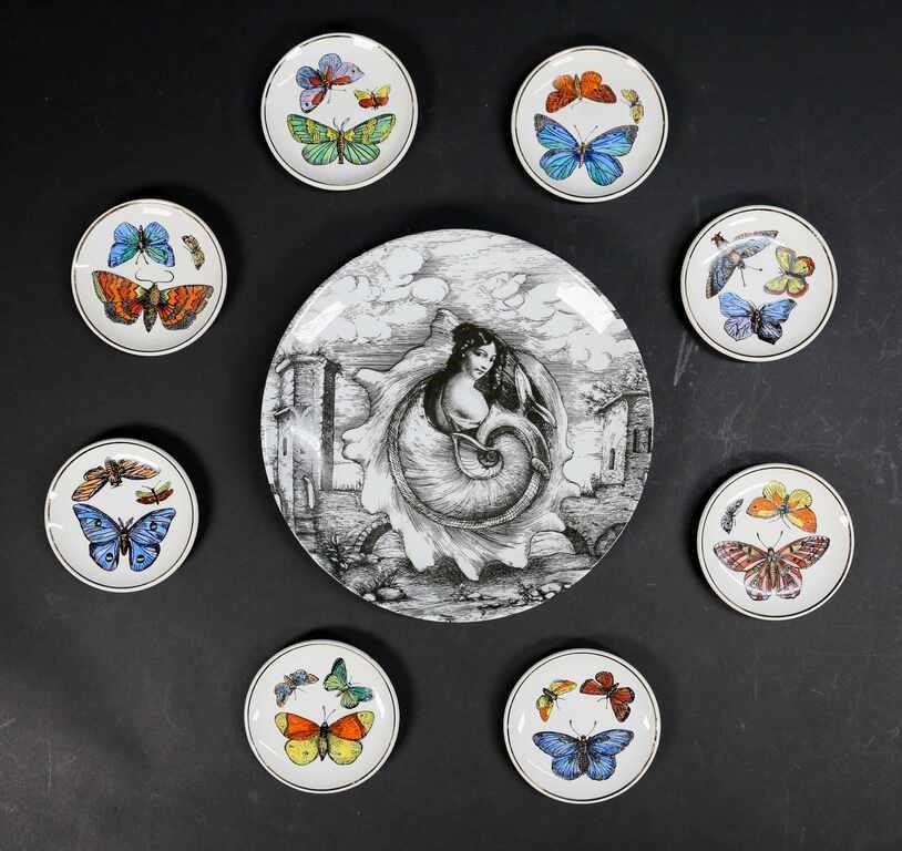 Appraisal: PIERO FORNASETTI MID CENTURY MODERN PLATESPiero Fornasetti Italy - Le