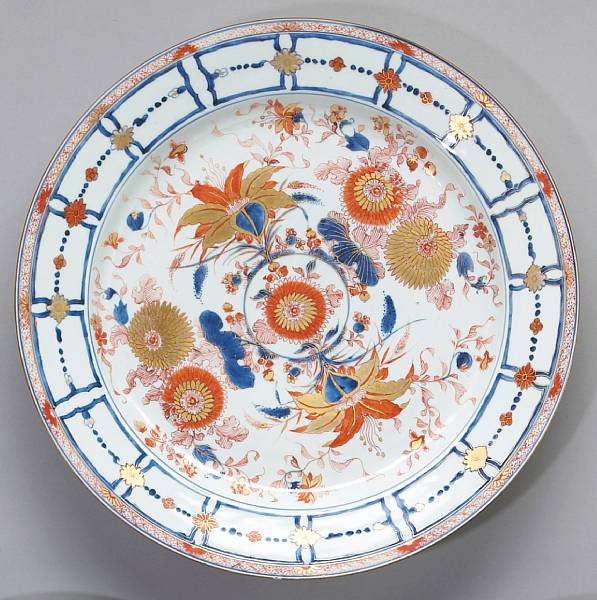 Appraisal: A 'Chinese Imari' export porcelain charger Kangxi Period Painted in