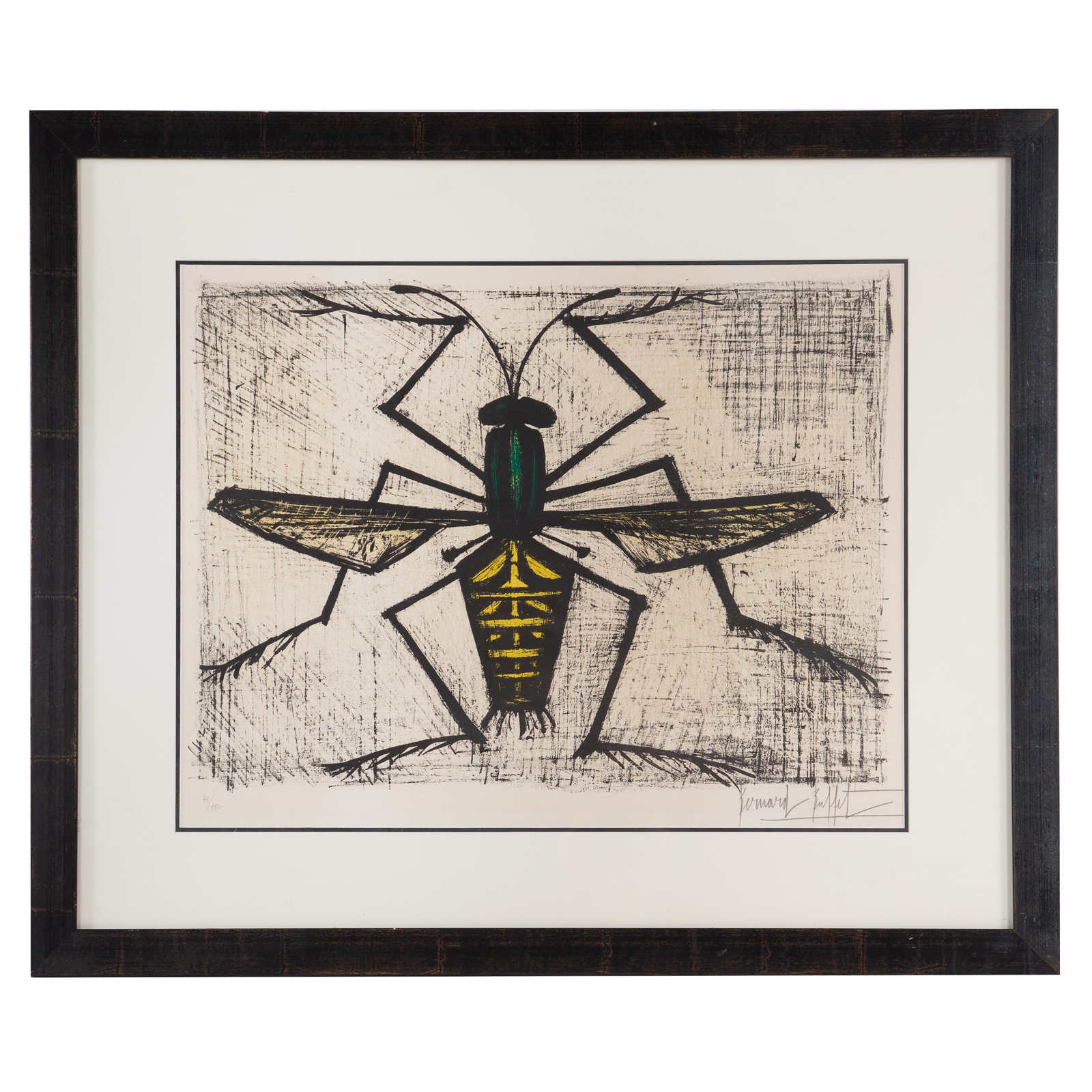 Appraisal: BERNARD BUFFET L'ABEILLE LITHOGRAPH The Bee French - Lithograph in