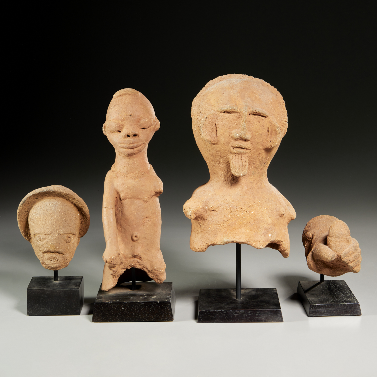 Appraisal: NOK CULTURE TERRACOTTA FIGURES Likely BCE- CE Central Nigeria all