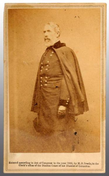 Appraisal: Colonel Edwin Vose Sumner CDV Description st Calvary Standing view