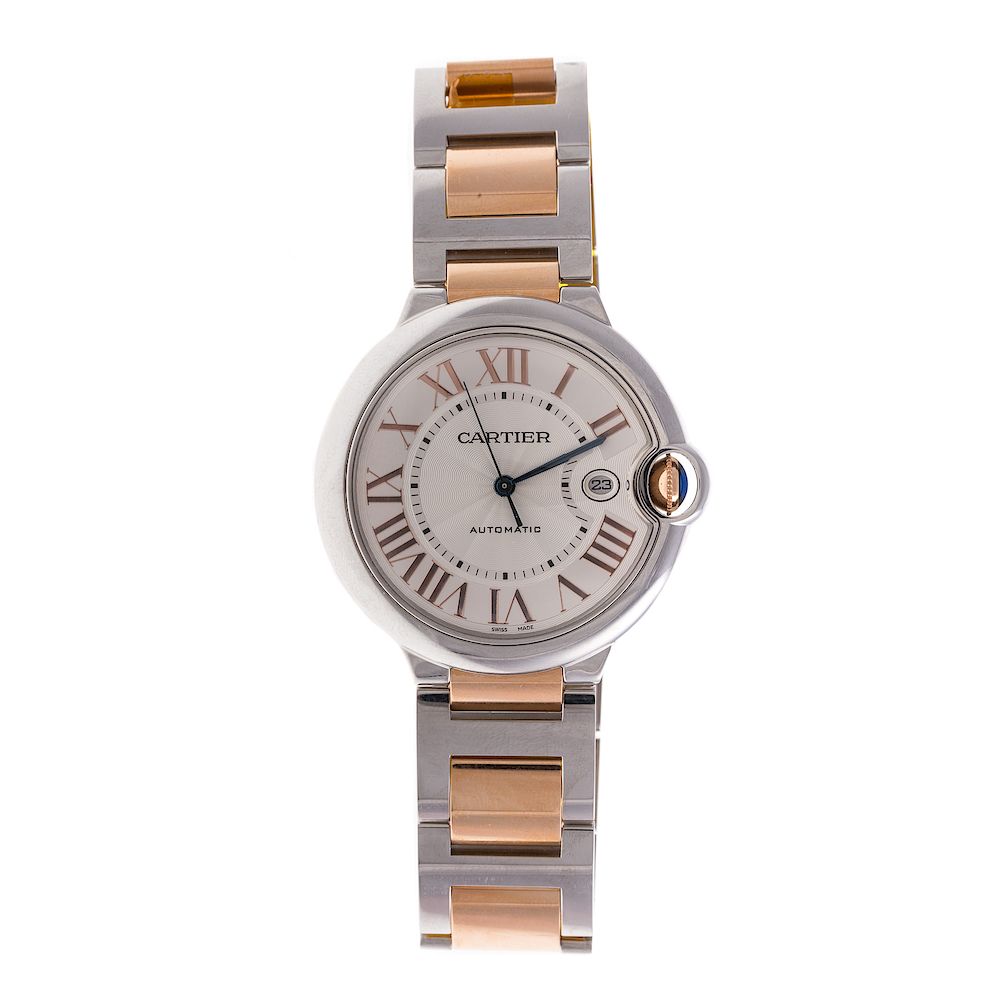 Appraisal: A Gent's Cartier Two Tone Ballon Bleu Watch Stainless steel