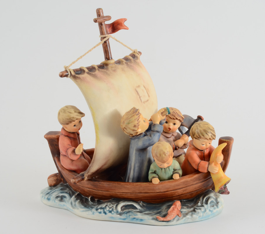 Appraisal: HUMMEL PORCELAIN FIGURINE LAND IN SIGHT - issued ''h x