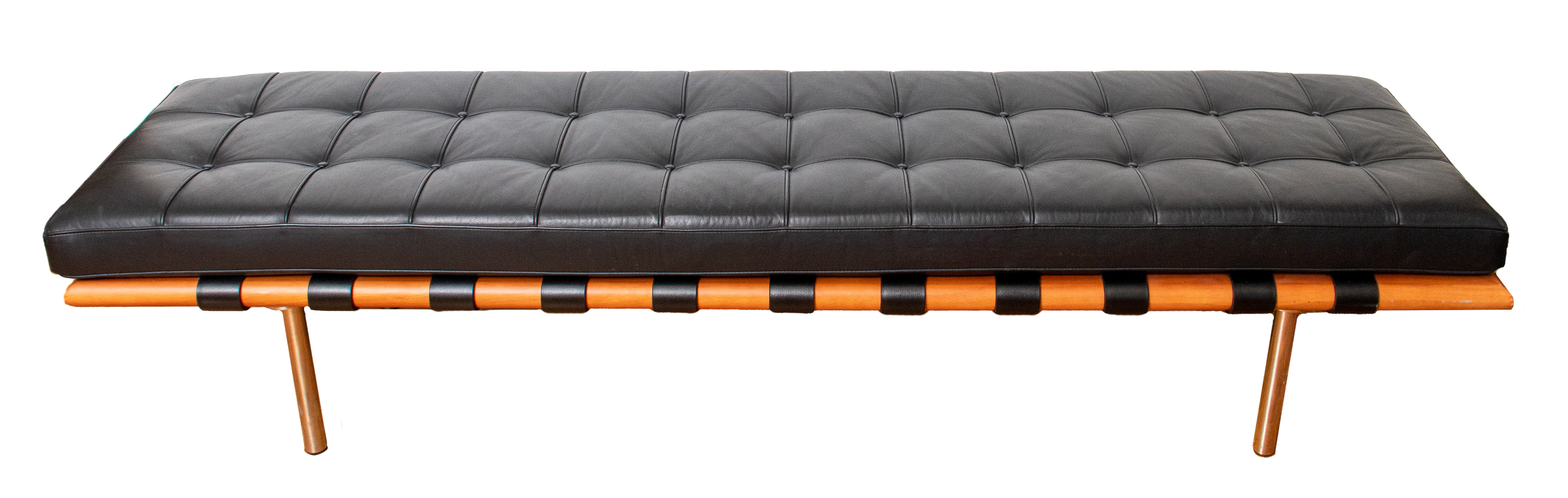 Appraisal: MIES VAN DER ROHE MANNER BARCELONA BENCH Mies Van der