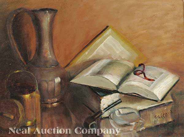 Appraisal: Alice Taylor Gafford American California - A Gentleman's Still Life