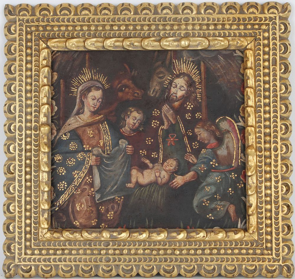 Appraisal: th C Spanish School Painting of Holy Family th C