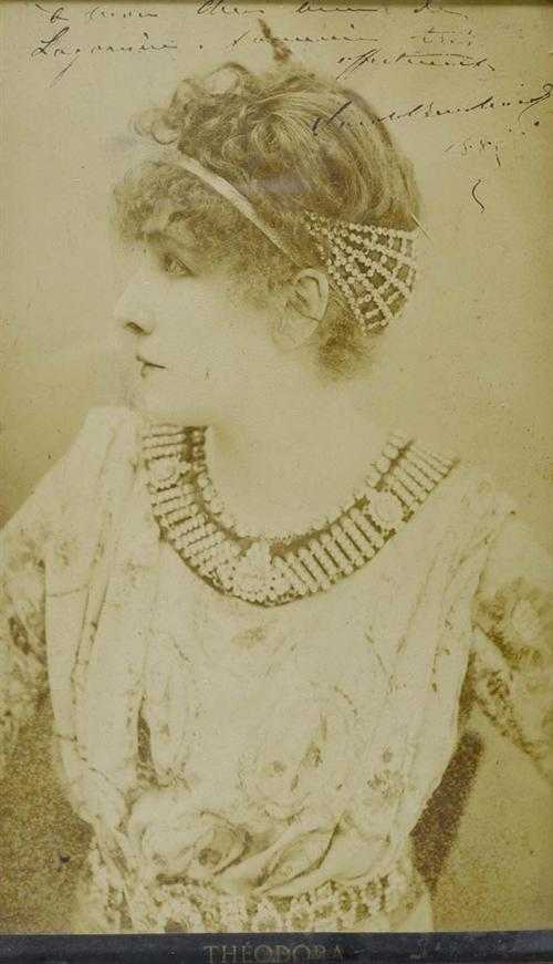 Appraisal: BERNHARDT Sarah - Photograph of Sarah Bernhardt in her role