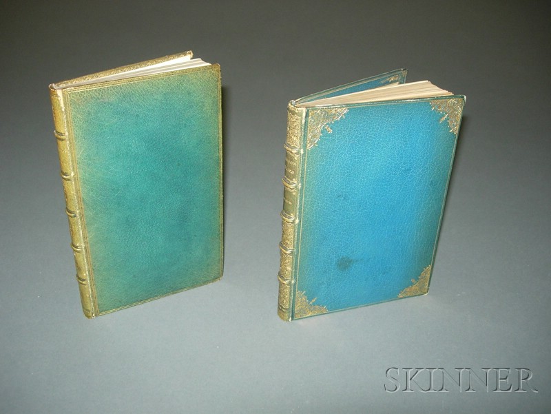 Appraisal: Decorative Bindings Cruikshank George - Illustrator Two titles Locker-Lampson Frederick