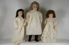 Appraisal: DOLLS - Lot of three including a Queen Louise bisque