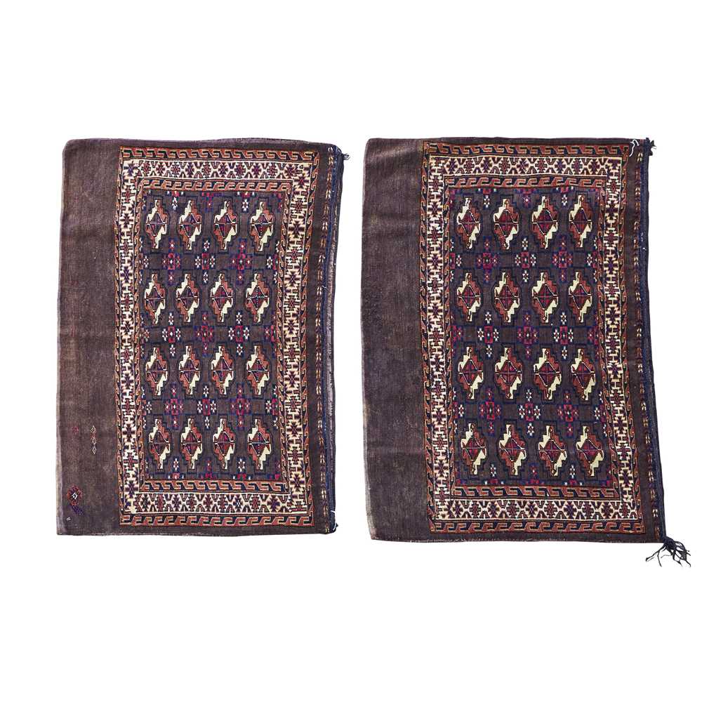 Appraisal: PAIR OF YOMUT JUVALS TURKMENISTAN LATE TH EARLY TH CENTURY