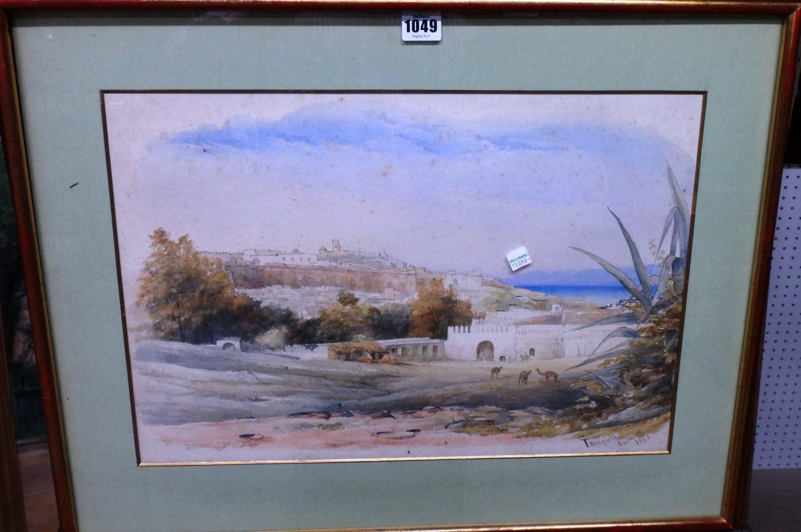 Appraisal: English Colonial School th century Tangiers watercolour over pencil inscribed