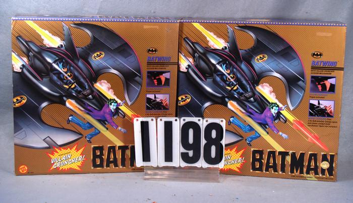 Appraisal: Lot of Batman Batwing trigger activated villian crunchers both mint