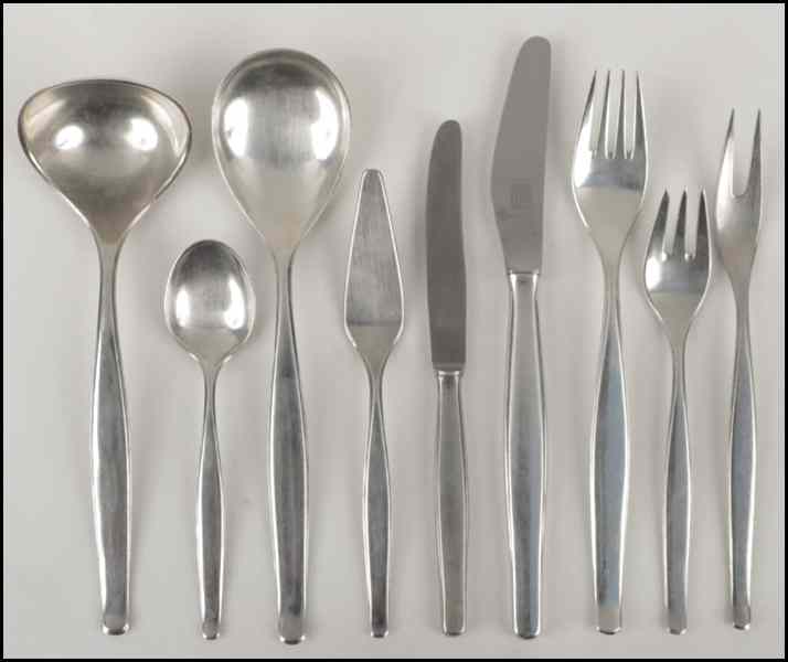 Appraisal: GERMAN BRUCKMANN SILVER FLATWARE SERVICE Comprised of twelve dinner forks