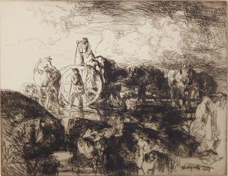 Appraisal: Edmund Blampied etching Edmund Blampied British - - ''A Jersey